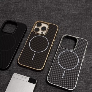 适用苹果16promax手机壳iPhone15Pro细磁吸圈无线充14pm碳纤维纹ip13防摔保护套12磨砂防滑plus 皮塔系列