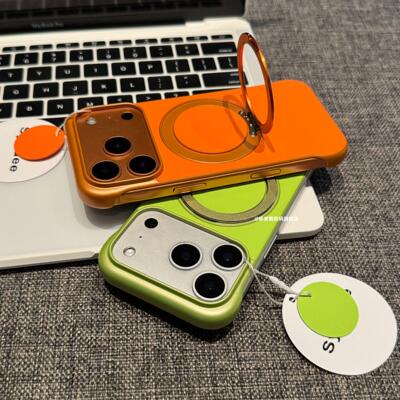 适用苹果无边框磁吸支架手机