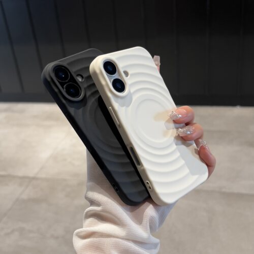 ins简约适用苹果磁吸波漾壳
