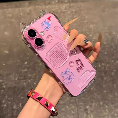 适用苹果猫耳朵16promax创意新款