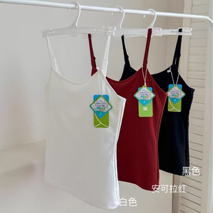 新款秋冬天丝羊绒抓毛打底美背背心可打底或外穿三色可选时尚百搭