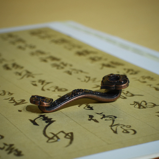 知喜堂【丰年】如意笔搁合金毛笔架子笔山文房四宝摆件毛笔托香插