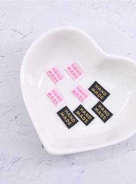 韩国进口迷你手工制作handmade织唛布贴商标手工diy发饰发夹配件