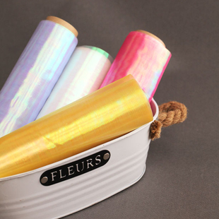 韩国进口幻彩人鱼姬炫彩ins七彩流光纱手工diy女儿童仙美发夹材料