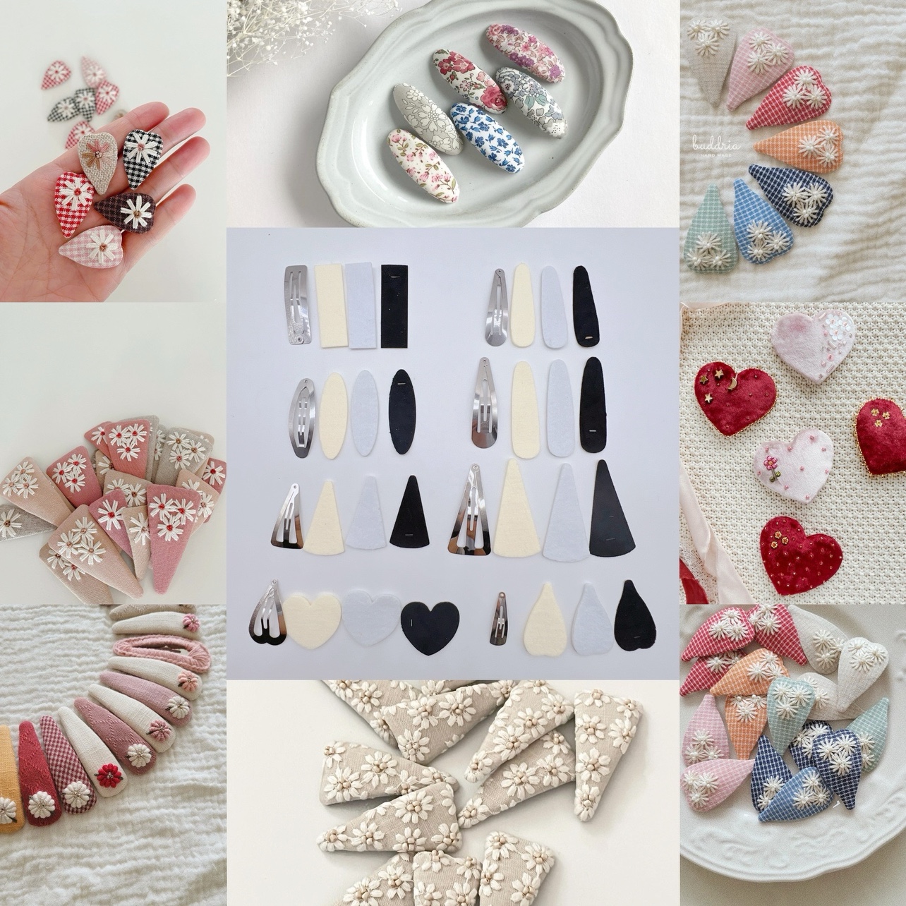 韩国进口椭圆形包夹手工diy饰品