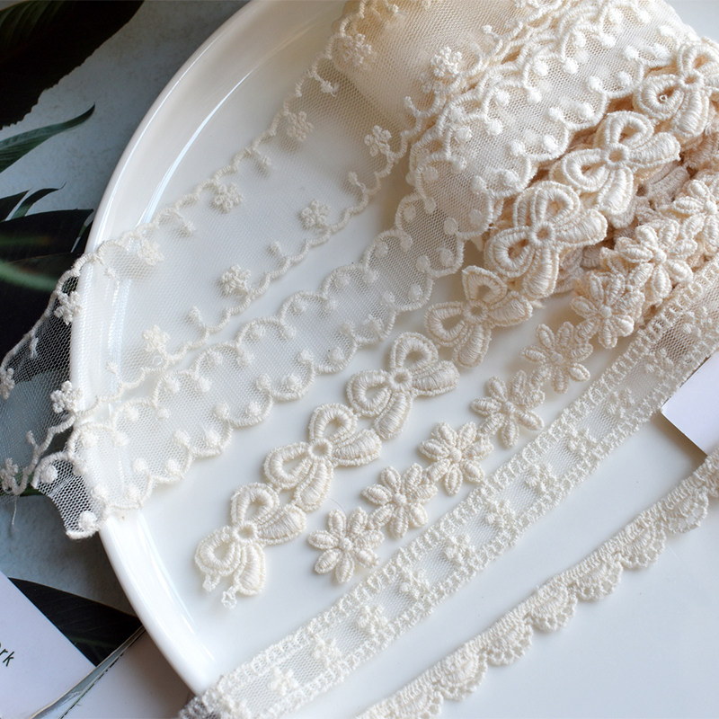 韩国进口纯棉原色蕾丝发箍头饰