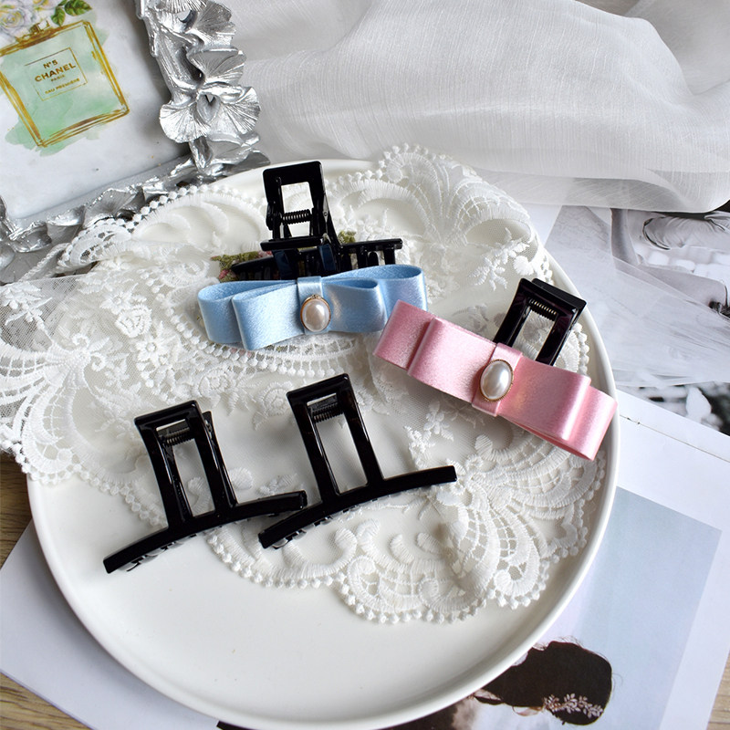 韩国进口黑色抓夹有韩标手工diy镶钻蝴蝶结镂空方形基础发夹配件,饰品/流行首饰/时尚饰品新,发饰,淘宝优惠券,粉丝福利购,淘宝优惠卷