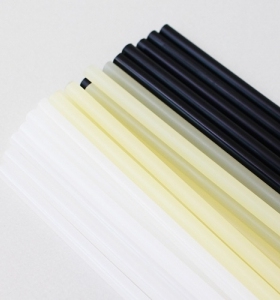 晓巧布 韩国进口胶棒黑色白色黄色0.7*21cm手工diy饰品工具1根售