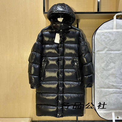 欧美大牌白鹅绒中长款羽绒服外套