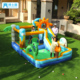 博士豚恐龙乐园儿童充气城堡室内外小型家庭蹦蹦床滑滑梯攀岩玩具
