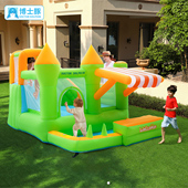 博士豚玩具驿站家用充气城堡室内小型儿童蹦床滑滑梯玩具屋充气堡