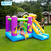 博士豚小狗充气城堡儿童蹦蹦床室内外小型游乐园滑梯跳床带护网