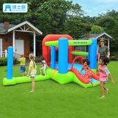 博士豚排球充气城堡家用室内外儿童蹦蹦床锻炼滑梯跳床充气堡玩具