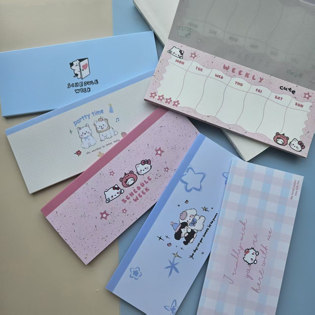 卡通周计划便签本可爱猫咪