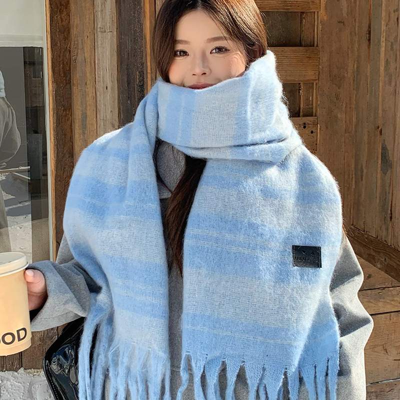 灵允围巾女冬保暖护颈厂家直销潮