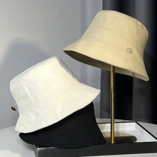 日系高级感素颜百搭渔夫帽子女2026新款宽檐显脸小轻薄透气防晒帽