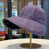 大帽檐遮阳帽子女2025夏季 速干防水防晒渔夫帽户外出游可折叠 新款