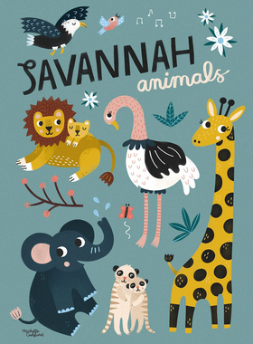 B[现货]SAVANNAH ANIMALS/北欧风海报/大草原动物