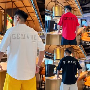 T恤 套头短袖 极简风个性 舒适百搭宽松潮流字母刺绣设计感男女同款