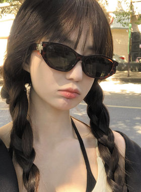 2025新款复古可可镜猫眼夏季遮阳墨镜女款潮辣妹度假偏光太阳眼镜