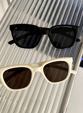 网红款白框墨镜女韩国墨镜