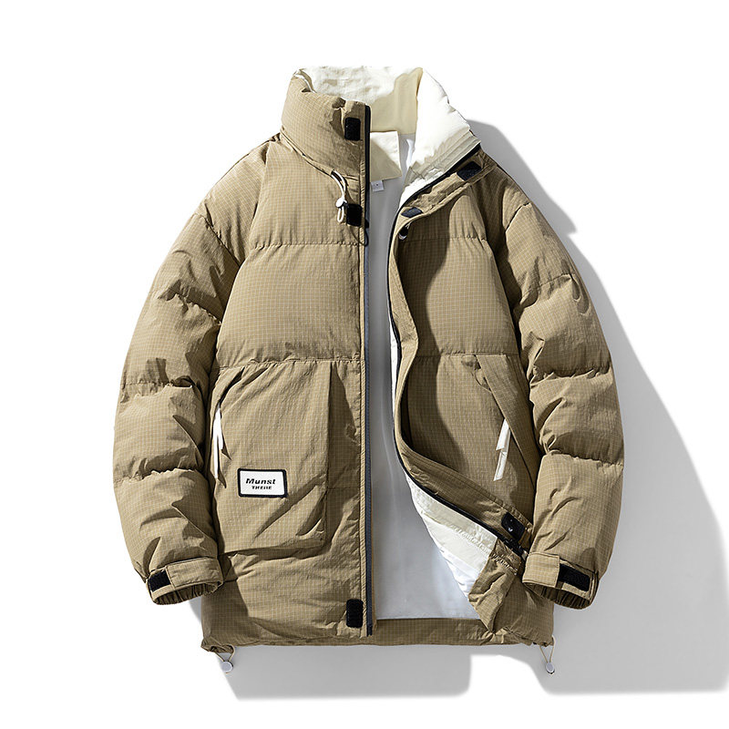 大码羽绒棉服男320斤防水冬季外套加肥加大胖子潮流加厚防风冬装