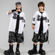 bboy嘻哈男童美式 蜜丘琳儿童街舞潮服短袖 棒球衫 儿hiphop演出班服