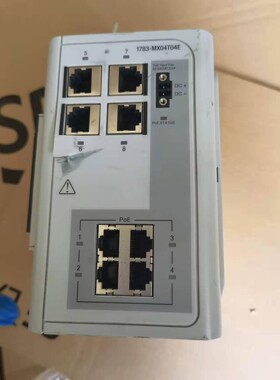 AB交换机，1783-MX04T04E功能正常包好，面皮破损