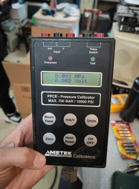 ametek 阿美特克 ce ppce 700 bar，开机