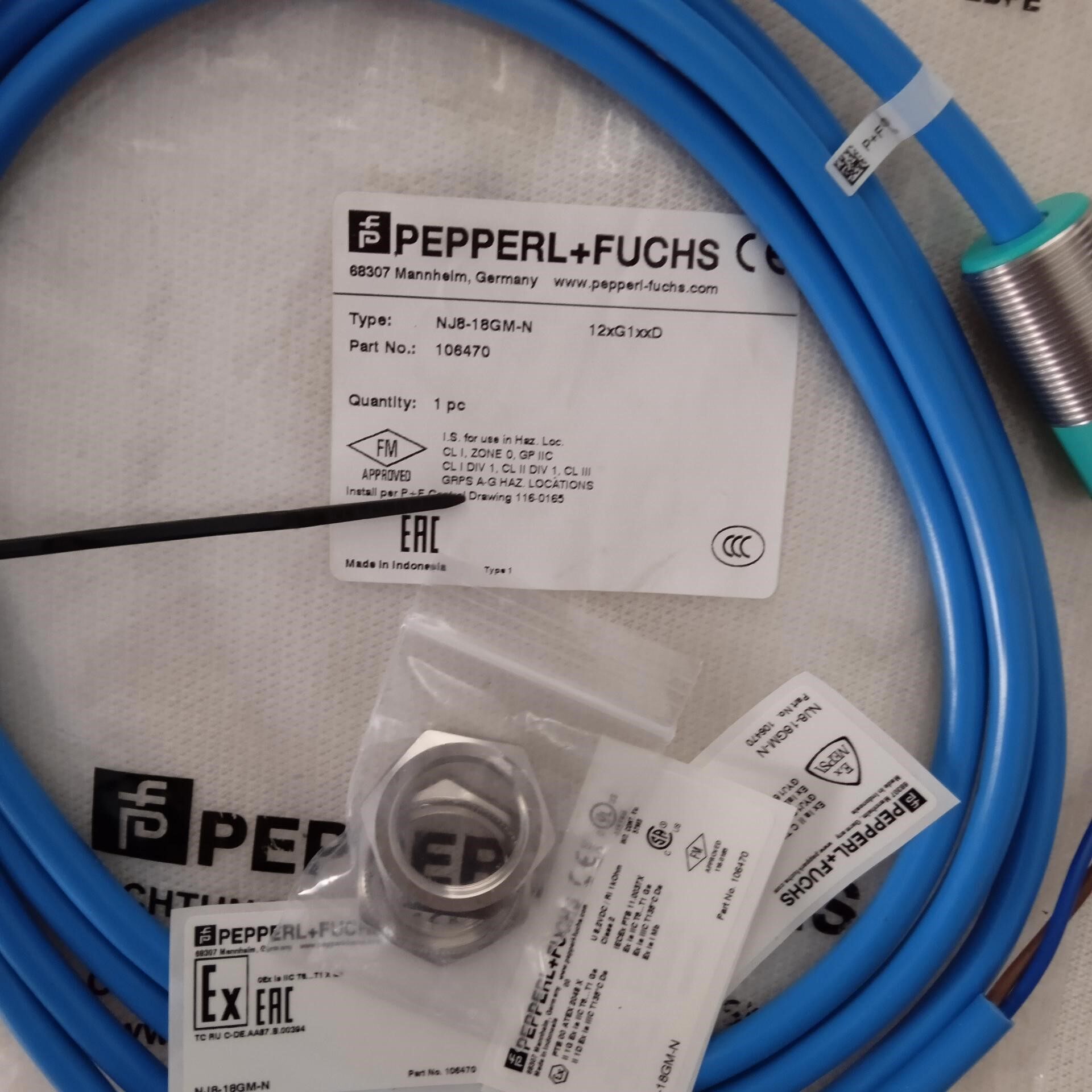 全新原装正品倍加福传感器NJ8-18GM-N工程剩余18个