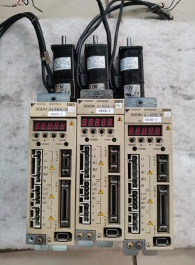 拆机安川伺服驱动器SGDM-01ADA-RY5，马达SGMA