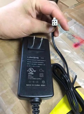 原装LINKSYS 12V3.5A思科方口4孔电源大功率企业