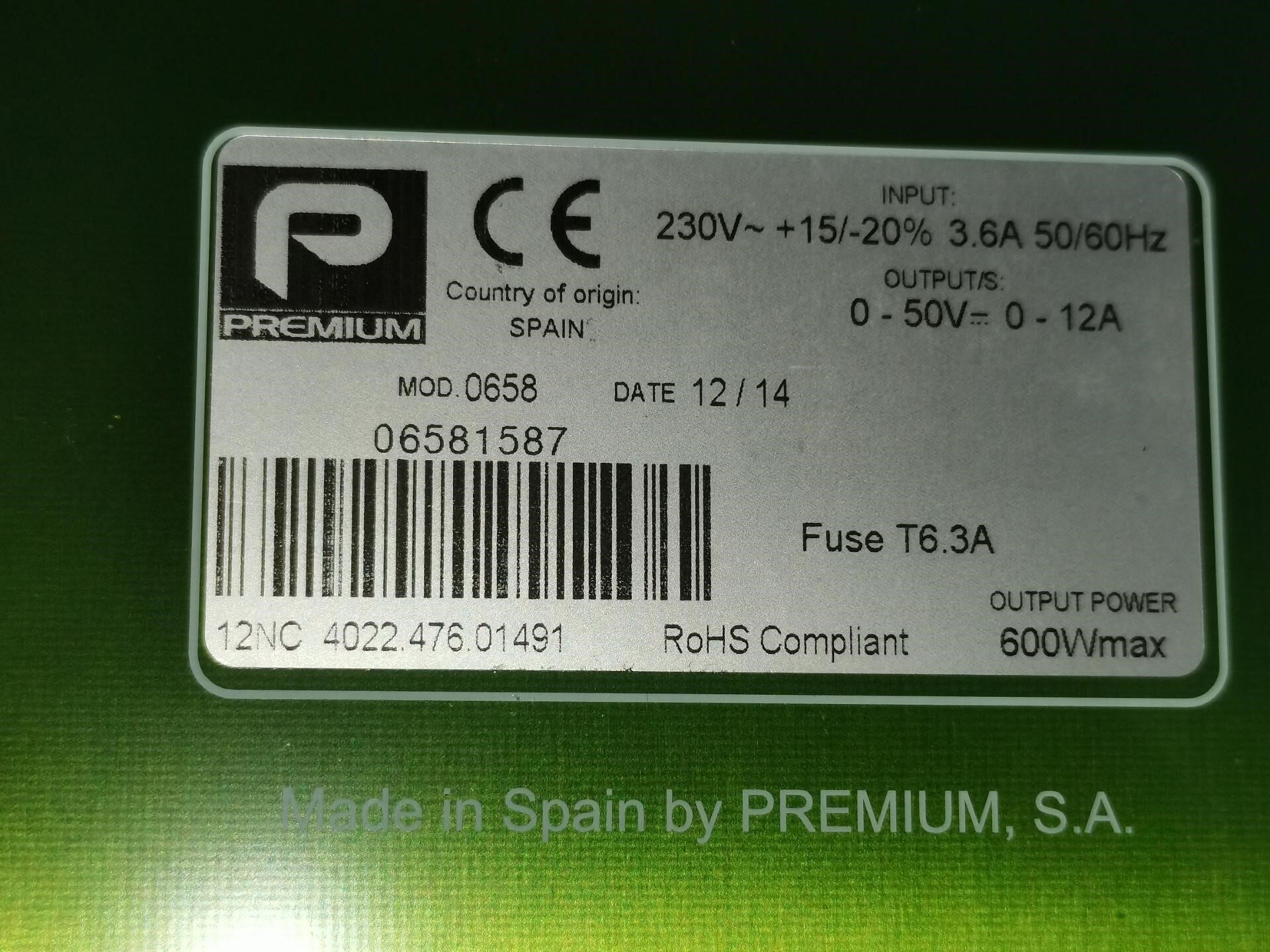 PREMIUM MOD:0658 Used 12NC ASM