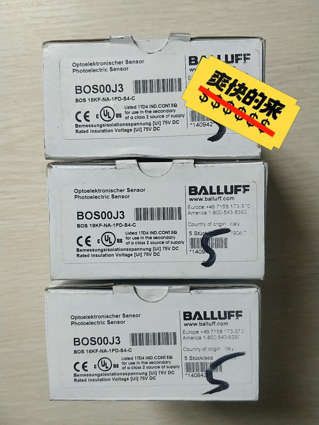 原装正品巴鲁夫感应器  BOS00J3  成色漂亮，功能包好