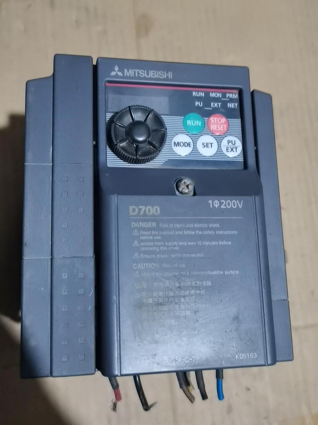 三菱变频器FR-D720S-1.5K-CHT，220V，1.