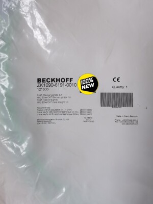 倍福连接线ZK1090-6191-0010，保全新原装正品。