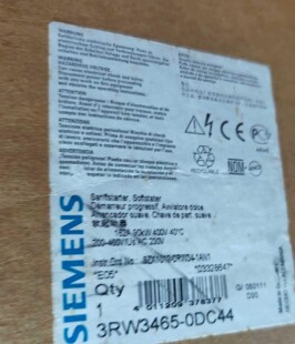 包邮 3RW3465 0DC44西门子正品