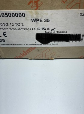 魏德米勒WPE35 AWG12 TO2 1010500000