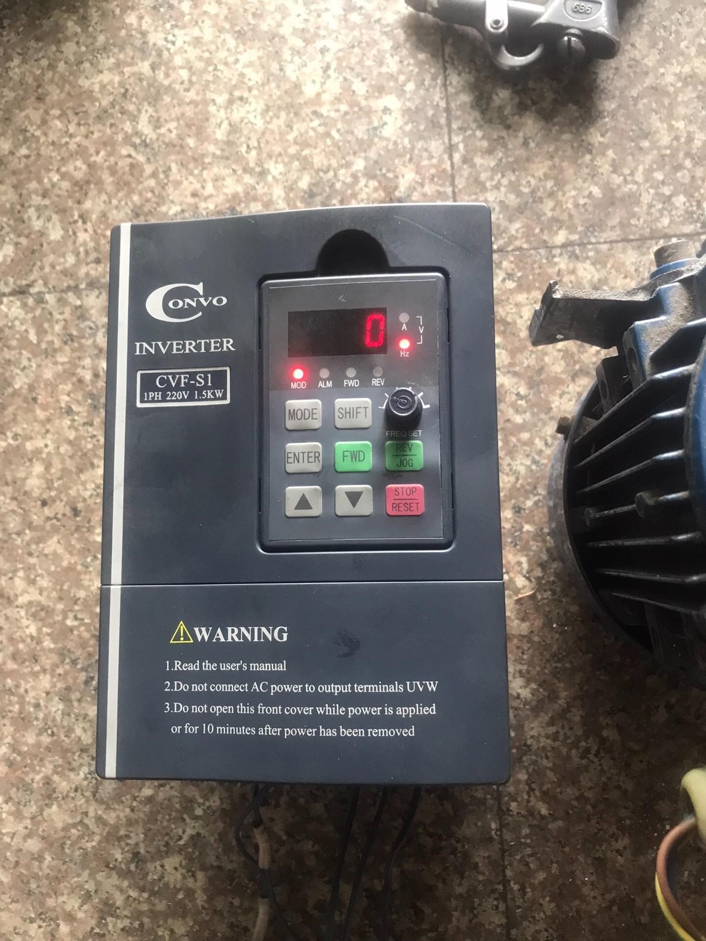 康沃CVT-S1-2S0015B拆机变频器，成色如图，功能包