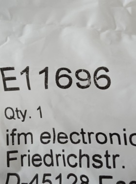 全新原装正品易福门传感器E11696工程剩余