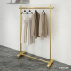 新款 挂衣服货架子简易 加粗晾晒衣架金色落地挂衣架网红直播间女装