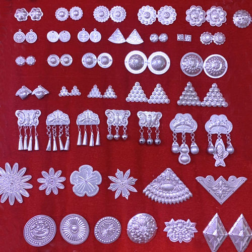 古风手工制作汉服步摇苗族银饰