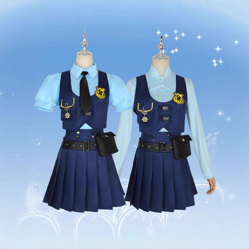 【儿童款有售】疯狂动物城朱迪cos服装兔子警官学院jk制服套装女