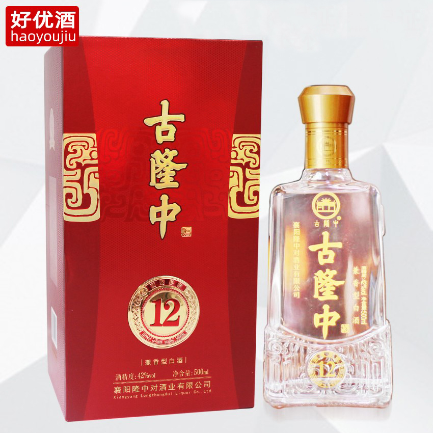 襄阳特产古隆中酒 42度洞藏12年原浆酒500ml兼香型特价白酒 正品
