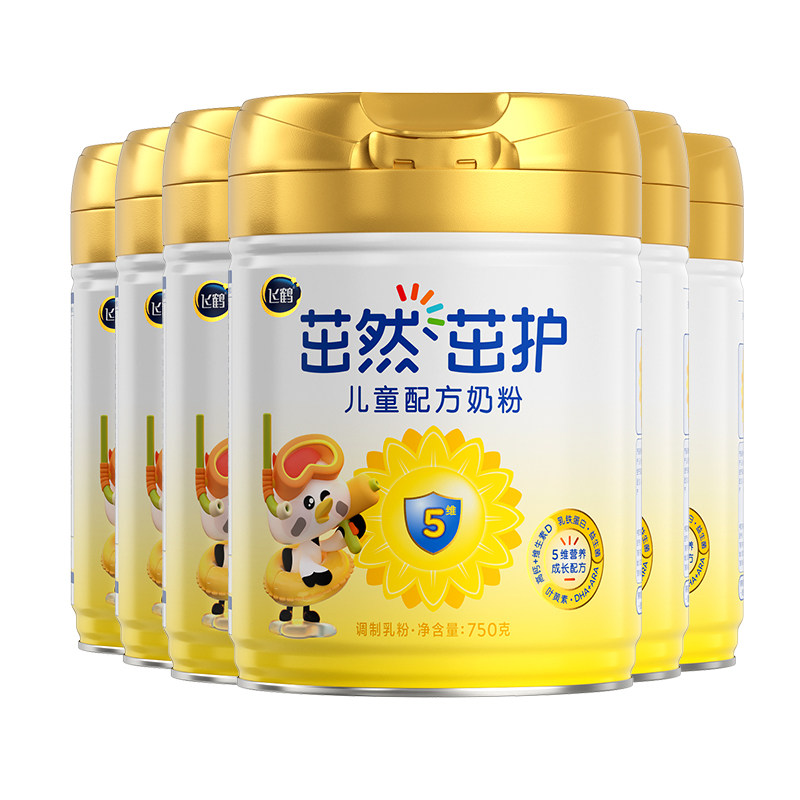 聚惠】飞鹤奶粉4段茁然茁护3-6岁儿童牛奶粉750g6罐官方正品,婴童奶粉,儿童奶粉（4段）,淘宝优惠券,粉丝福利购,淘宝优惠卷