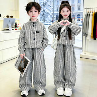 女童套装春秋装新款中大童儿童装洋气休闲卫衣裤运动两件套炸街潮