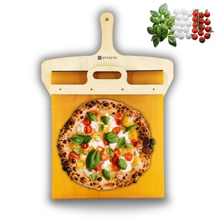 Scorrevole木质披萨滑动铲 跨境Sliding Pizza Peel Pala