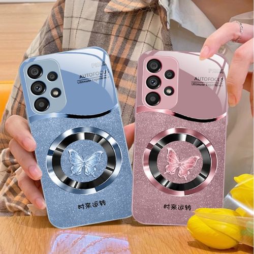 14plus苹果16SamsungS25u三星S24ultra手机壳A55蝴蝶S22+女s23fe全包54男53高级case适用34玻璃52春butterfly