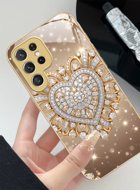 A55苹果17爱心SamsungS25+三星S24ultra手机壳26加S23FE高端22u外54玻璃14男case适用16plus女21钻56高级感金