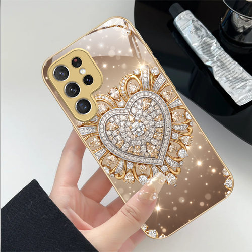 A55苹果17爱心SamsungS25+三星S24ultra手机壳26加S23FE高端22u外54玻璃14男case适用16plus女21钻56高级感金